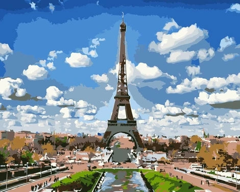 Eiffel Tower Diy Paint By Numbers Kits LS287