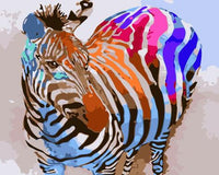 Zebra Diy Paint By Numbers Kits UK AN0797
