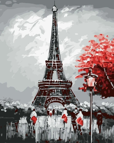 Eiffel Tower Diy Paint By Numbers Kits LS285