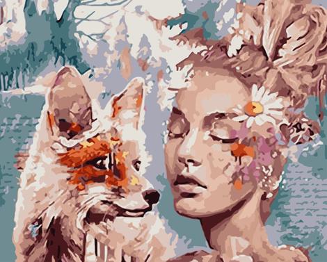 Beauty And Animal Diy Paint By Numbers Kits UK PO0334