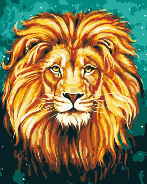 Lion Diy Paint By Numbers Kits UK AN0438