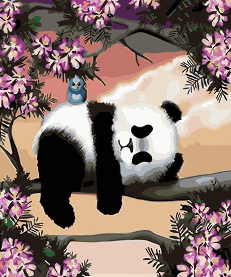 Panda Diy Paint By Numbers Kits UK AN0759