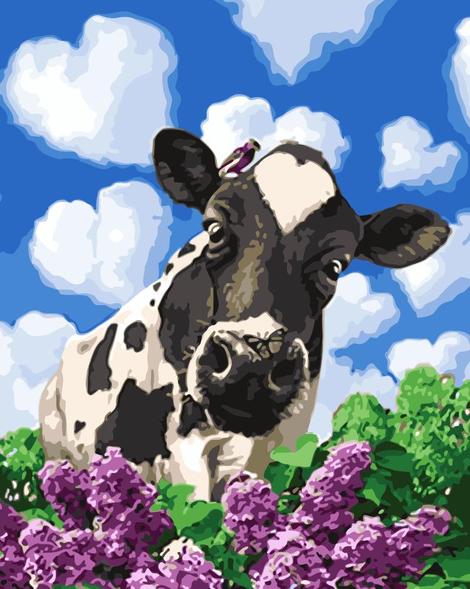 Cow Diy Paint By Numbers Kits UK FA0005