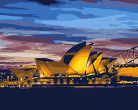 Sydney Opera House City Diy Paint By Numbers Kits LS378