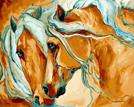 Horse Diy Paint By Numbers Kits UK AN0282