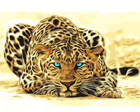 Leopard Diy Paint By Numbers Kits UK AN0804