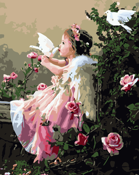 Angel Diy Paint By Numbers Kits UK PO0186