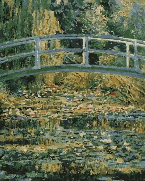 Claude Monet's Bridge Diy Paint By Numbers Kits UK LS014