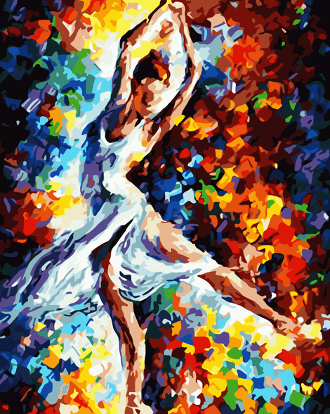 Dancer Diy Paint By Numbers Kits UK PO0065