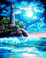 Lighthouse Diy Paint By Numbers Kits UK BU0017