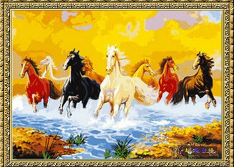 Horse Diy Paint By Numbers Kits UK AN0314