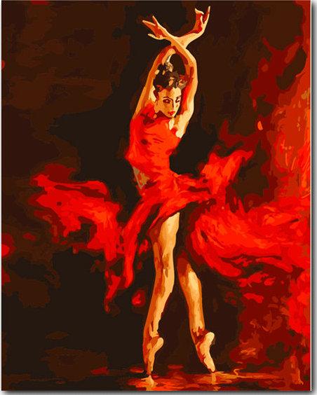 Dancer Diy Paint By Numbers Kits UK PO0060