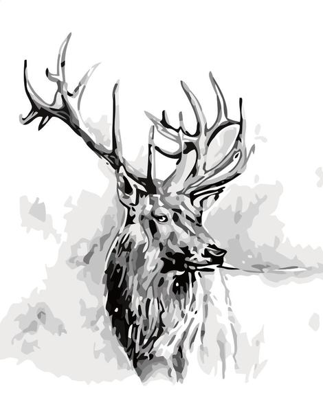 Deer Diy Paint By Numbers Kits UK AN0628