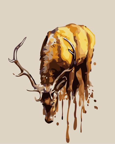 Deer Diy Paint By Numbers Kits UK AN0640