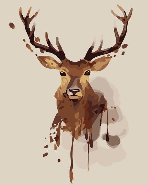 Deer Diy Paint By Numbers Kits UK AN0622