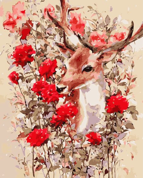 Deer Diy Paint By Numbers Kits UK AN0643