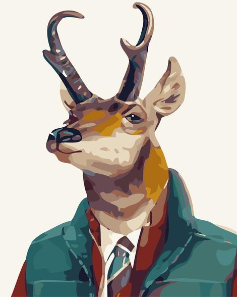 Deer Diy Paint By Numbers Kits UK AN0636