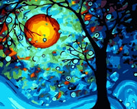 Moon Landscape Tree Diy Paint By Numbers Kits FD252