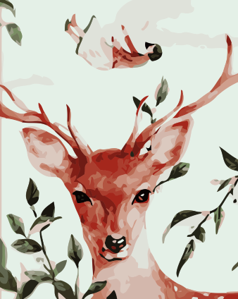 Deer Diy Paint By Numbers Kits UK AN0659