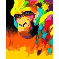 Monkey Diy Paint By Numbers Kits UK AN0848
