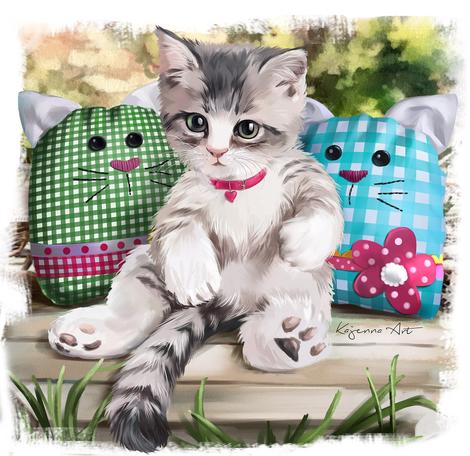 Pet Cat Paint By Numbers Kits UK PE0028