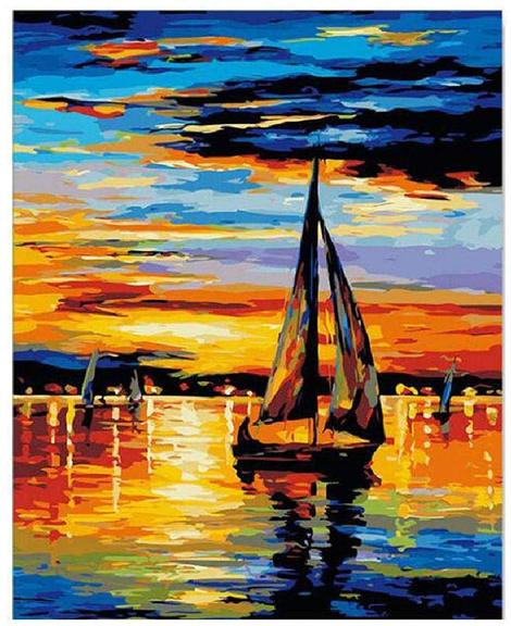 Landscape Boat Paint By Numbers Kits UK PP0084
