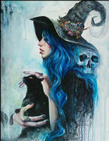 Skull Girl Diy Paint By Numbers Kits UK PP0142