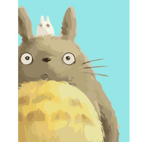 The Totoro Series Cartoon Diy Paint By Numbers Kits UK FK395