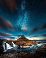 Landscape Galaxy Marvellous Aurora Diy Paint By Numbers Kits FD236