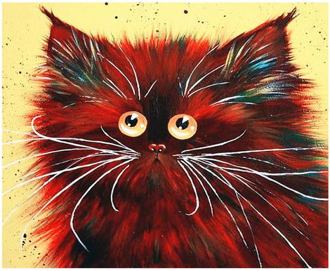 Cat Diy Paint By Numbers Kits UK PE0187