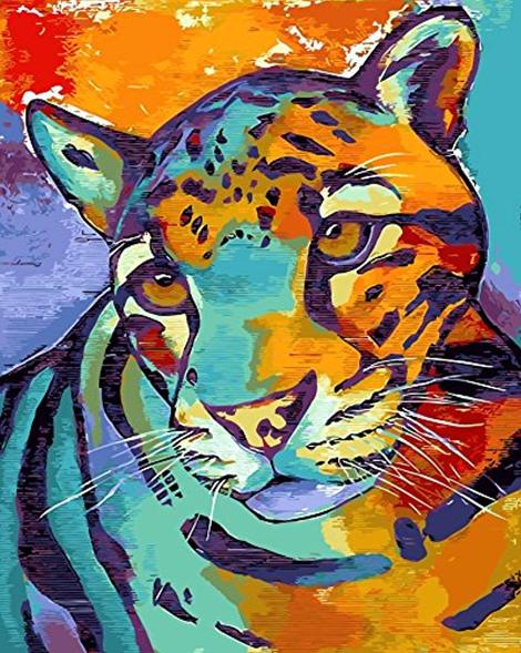 Colorful Animal Diy Paint By Numbers Kits UK AN0348