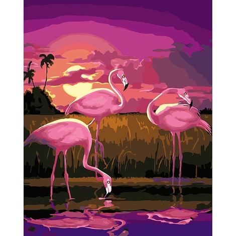 Flamingo Diy Paint By Numbers Kits UK AN0175