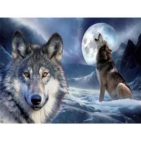 Animal Wolf Diy Paint By Numbers Kits UK AN0544