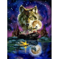 Animal Wolf Diy Paint By Numbers Kits UK AN0554