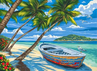 Boat Landscape Diy Paint By Numbers Kits UK PP0009