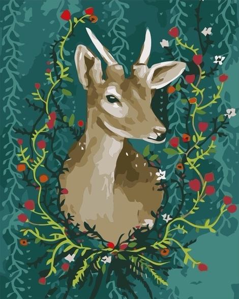 Deer Diy Paint By Numbers Kits UK AN0662
