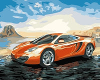 Sports Car Diy Paint By Numbers Kits UK VE0029