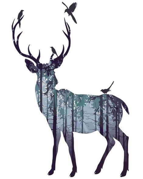 Deer Diy Paint By Numbers Kits UK AN0616