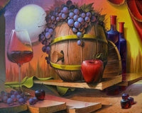 DIY Wine Fruit Paint By Numbers Kits FD220