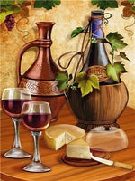 Wine Diy Paint By Numbers Kits for Kids FD211