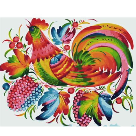 Cock Diy Paint By Numbers Kits UK FA0132