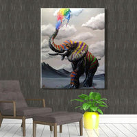 Animal Elephant Diy Paint By Numbers Kits UK AN0200
