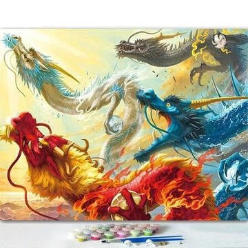 Dragon Paint By Numbers Kits Diy UK MA137