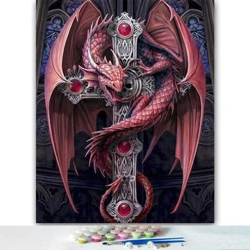 Dragon Paint By Numbers Kits Diy UK MA138